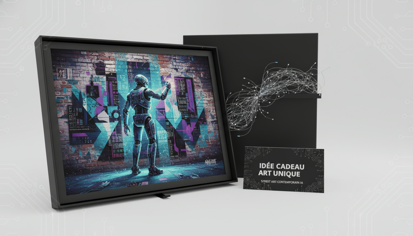 Idée Cadeau Art Unique : Street Art Contemporain IA
