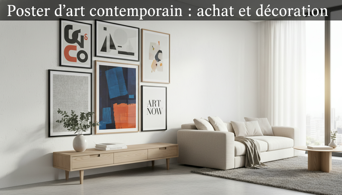 Poster d’art contemporain : achat et décoration