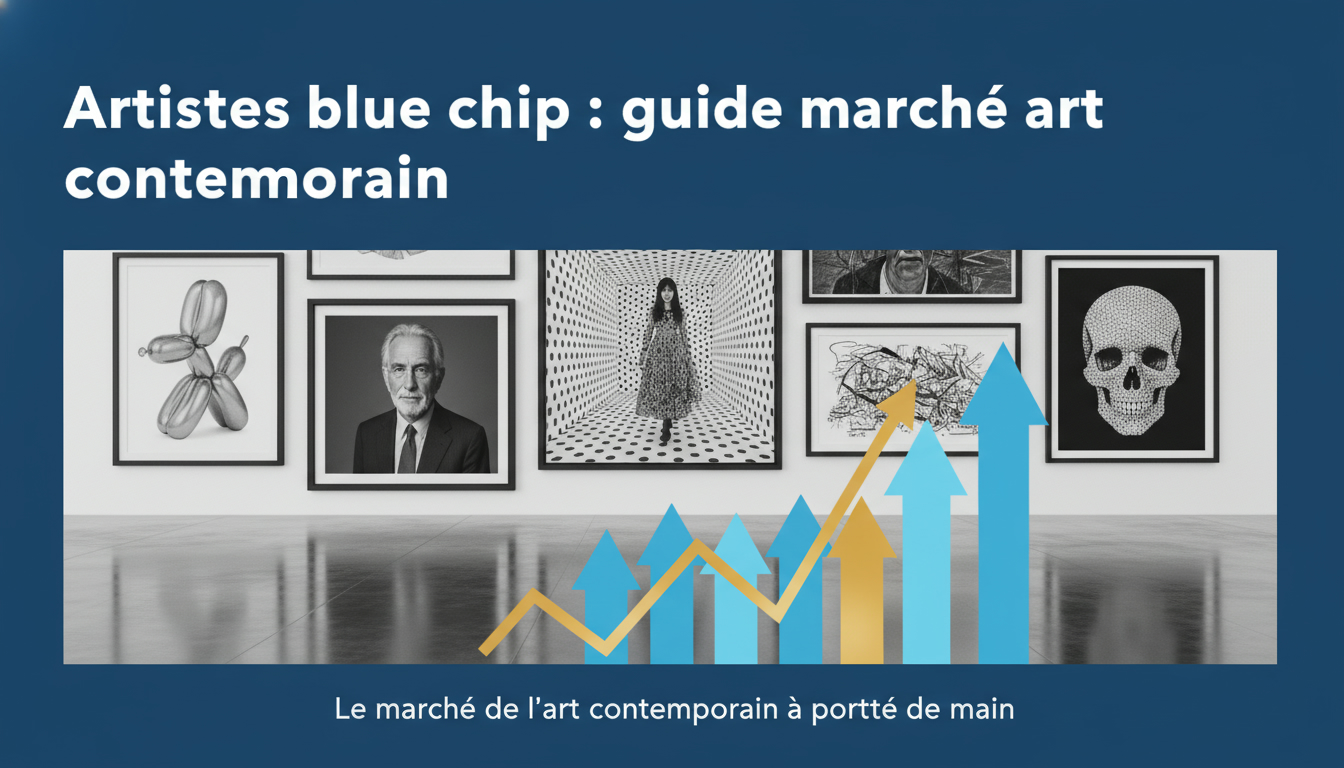 Artistes blue chip : guide marché art contemporain