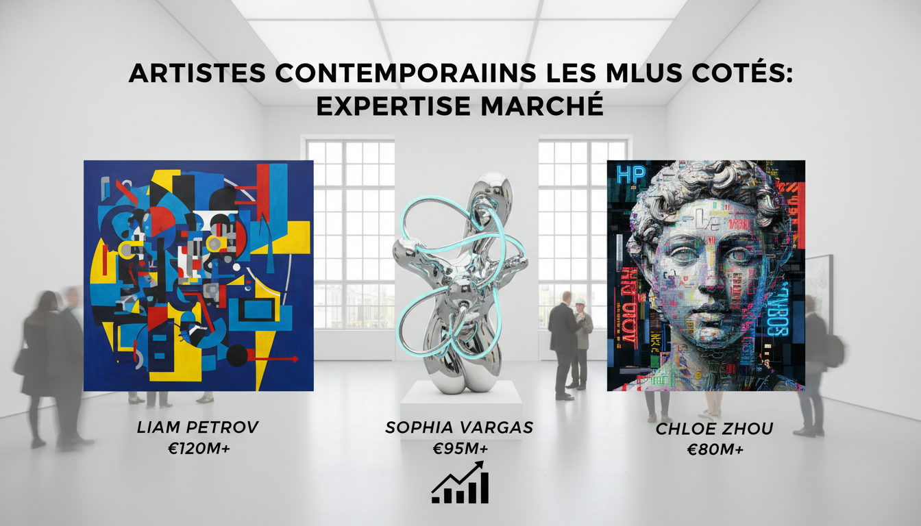 Artistes contemporains les plus cotés : Expertise marché
